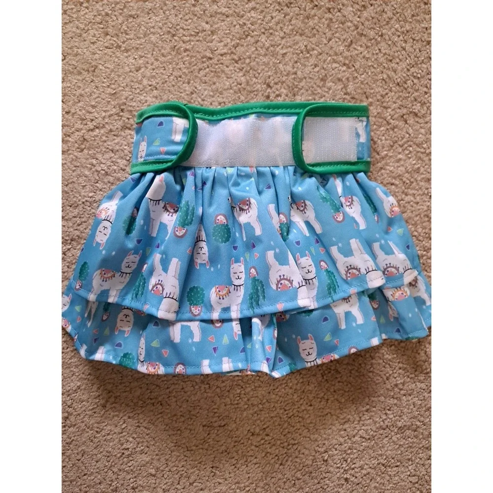 Wegreeco Washable Male dog diapers Reusable Waterproof Washable Diaper Skirt  L